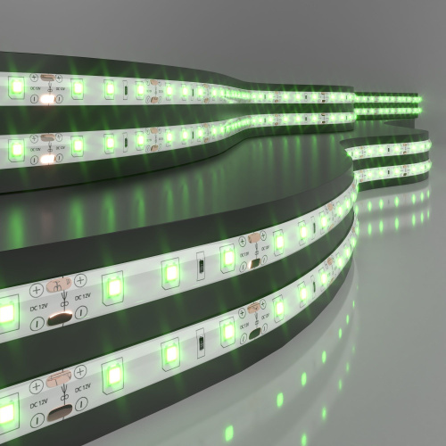 Светодиодная лента 12 В 4,8 Вт/м 60 Led/м 2835 IP65, зеленый, 5 м Лента светодиодная 12V 4,8W 60Led 2835 IP65 зеленый, 5м