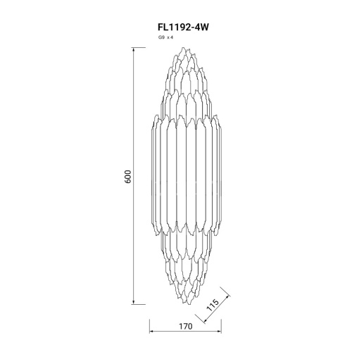 Бра Selena FL1192-4W фото 3
