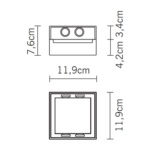 Настенный/Потолочный светильник D88G0360 фото 2