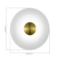 SL6125.311.01 Светильник настенный ST-Luce Латунь/Прозрачный LED 1*6W 3000K MOON