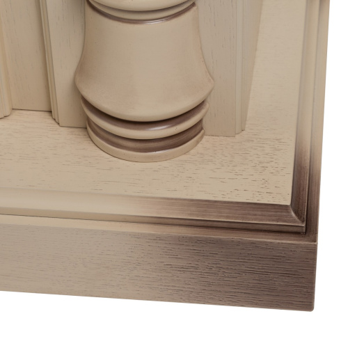 Каминокомплект SALFORD/ОЛИВА Бежевый дуб с серой патиной с очагом Электроочаг EPSILON/ЭПСИЛОН 33 фото 6