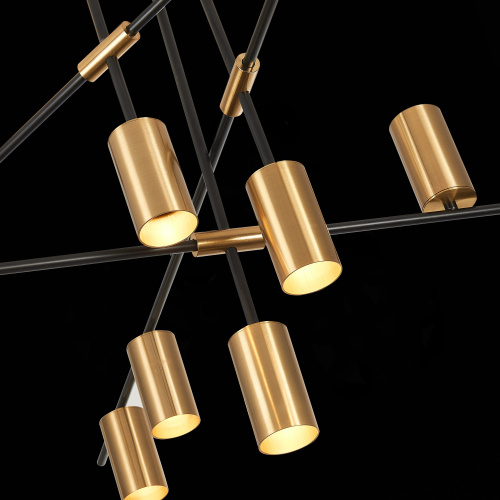 SL1206.402.12 Светильник потолочный ST-Luce Черный/Латунь GU10 12*7W SORMANO фото 8