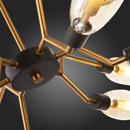 SL1174.303.12 Люстра потолочная ST-Luce Латунь/Коньячный G9 12*5W DESIMA фото 4