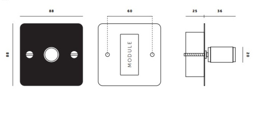 Диммер 1G Cross Steel фото 4
