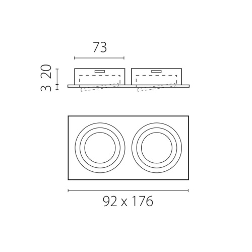 Светильник встраиваемый MR16/GU10 max 1x12Вт Singo Base Lightstar 011616 фото 4