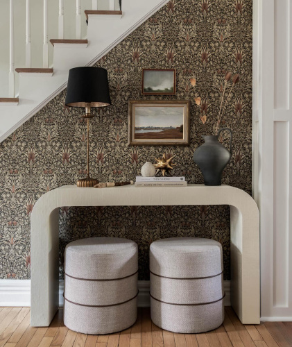 Настольная лампа "Грант" с черным абажуром фото 2