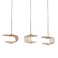 Подвесной светильник MD24020901-3B gold/cognac