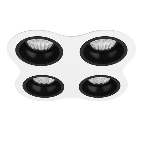 Комплект из светильников и рамки Lightstar Domino Round (214646+214607+214607+214607+214607) D64607070707