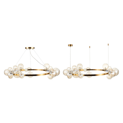 SL1165.303.24 Светильник подвесной ST-Luce Бронза/Коньячный G4 24*5W NECTON фото 3