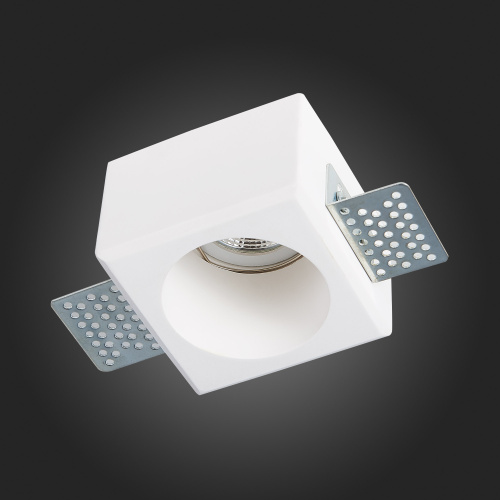 ST252.508.01 Св-к встр. из гипса Белый GU10 1*50W  IP20 L80xW80xH52 180-240V Без ламп Встраиваемые светильники фото 6