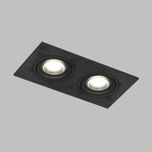 DK3022-BK Встраиваемый светильник, IP 20, 10 Вт, GU5.3, LED, черный, пластик фото 3