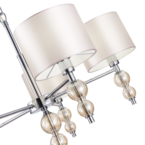 SLE105703-05 Светильник подвесной Хром/Светло-бежевый E14 5*40W RAMER фото 15