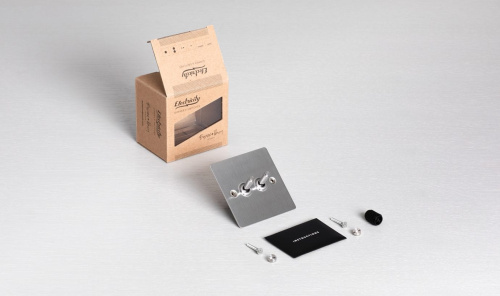 Выключатель 2G Toggle Smoked Steel фото 3