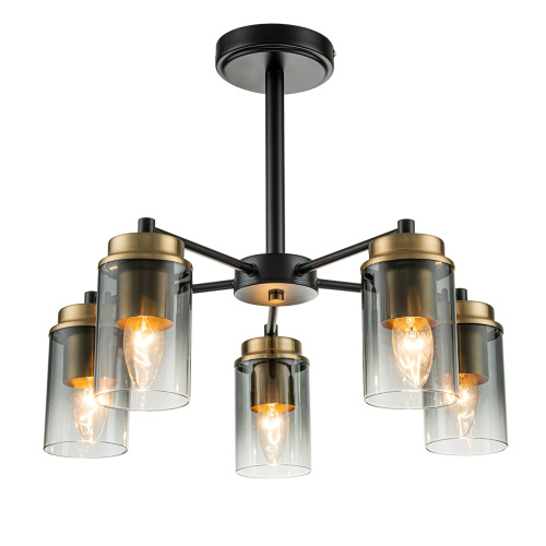 Светильник на штанге Escada 2118/5P E14*40W Black/Brass Светильник на штанге Escada 2118/5P E14*40W Black/Brass