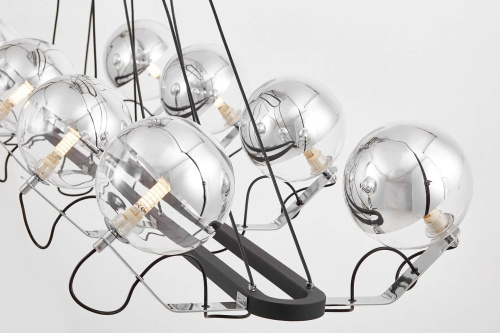 Подвесной светильник Lumina Deco LDP 9110-8-PR BK+CHR фото 2