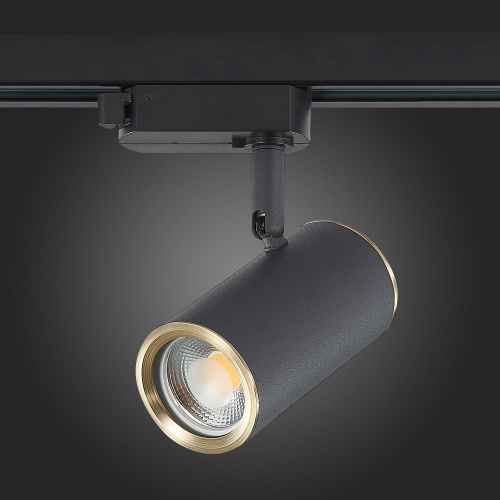 ST301.436.01 Св-к трек. Черный GU10 1*50W L104xW54xH111 220V Без ламп BASE фото 6