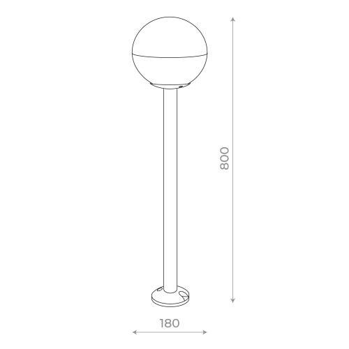SL9000.415.01 Светильник уличный наземный ST-Luce Черный/Белый E27 1*40W OMBRA фото 2