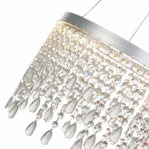 SL6201.103.24 Люстра подвесная ST-Luce Серебристый/Прозрачный LED 1*24W 3000K/4000K/6000K VEGA фото 2