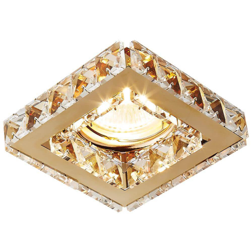 Встраиваемый светильник Ambrella light Crystal K110 CL/G Встраиваемый светильник Ambrella light Crystal K110 CL/G