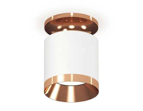 Комплект накладного светильника Ambrella light Techno Spot XS7401141 SWH/PPG белый песок/золото розовое полированное (N7930, C7401, N7035)