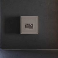 Накладка для розетки TV+RJ45 кат. 6, S70 (капучино) Voltum VLS002714