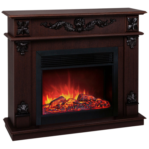 Каминокомплект PHILADELPHIA/ВЕРОНА Орех с очагом Электроочаг MOONBLAZE LUX/МУНБЛЕЙЗ фото 2