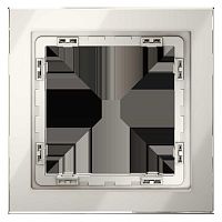 Рамка стеклянная Voltum S70 на 1 пост, (кашемир, стекло) VLS110103