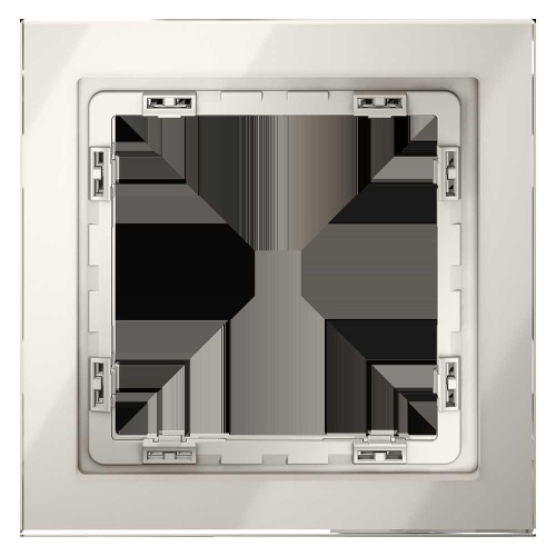 Рамка стеклянная Voltum S70 на 1 пост, (кашемир, стекло) VLS110103 Рамка стеклянная Voltum S70 на 1 пост, (кашемир, стекло) VLS110103