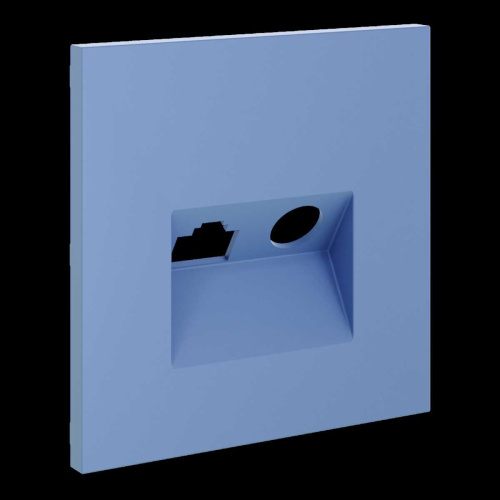 Накладка для розетки TV+RJ45 кат. 6, S70 (деним) Voltum VLS002715 фото 2