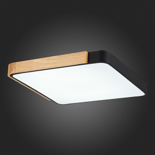 SLE201242-01 Светильник потолочный Черный, Светлое дерево/Белый LED 1*42W 3000K/4000K/6000K FESTA фото 7