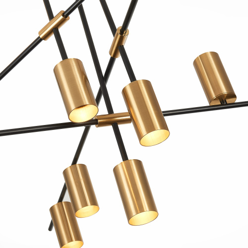 SL1206.402.12 Светильник потолочный ST-Luce Черный/Латунь GU10 12*7W SORMANO фото 10