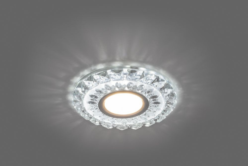 Светильник встраиваемый с белой LED подсветкой Feron CD922 потолочный MR16 G5.3 прозрачный фото 2