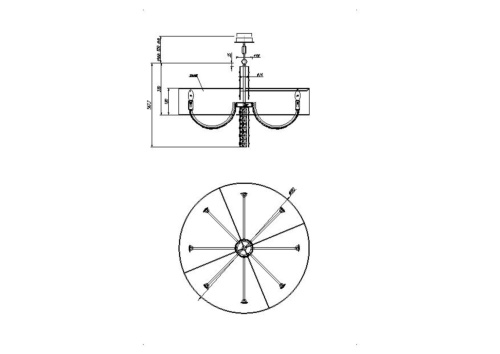 Подвесной светильник Maytoni DIA008PL-08CH фото 7