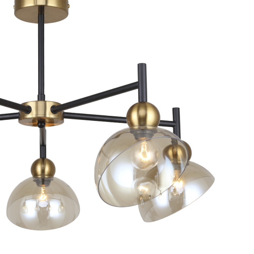 Светильник на штанге Escada 2109/5P E14*40W Black/Brass фото 2