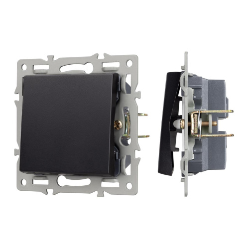 Механизм выключателя одноклавишный непроходной SWT-MK01-PL-BK (250V, 16A) Arlight 043711