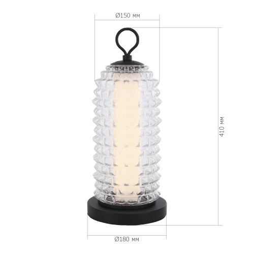 SL6144.404.01 Прикроватная лампа ST-Luce черный/прозрачный LED 1*12W 4000K SAGUARO фото 2