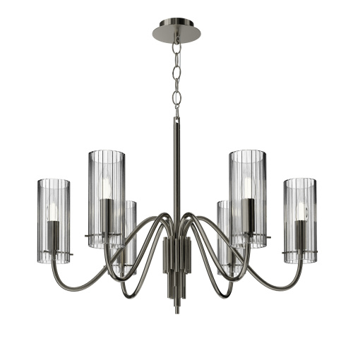 SL2005.103.06 Светильник подвесной ST-Luce никиль/прозрачный E14 6*40W SANTORI фото 3