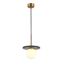 SL1191.363.01 Светильник подвесной ST-Luce Латунь/Латунь, Зеленый G9 LED 1*5W 4000K NEBULA