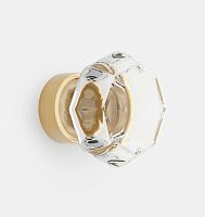Ручка-кнопка Octagon Glass d.3.2 Unlacquered Brass