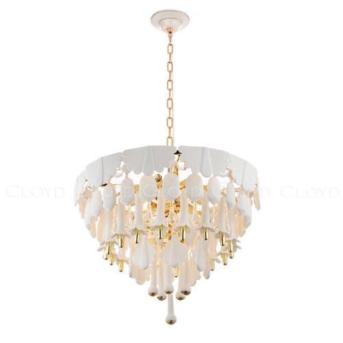 Люстра Cloyd PLINSE C12 / Ø61 см - керамика - золото (арт.11456) фото 5