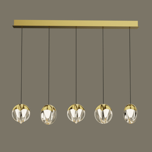 Подвесной светильник MD24001033-5B gold/clear фото 2