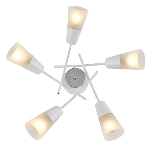 Светильник на штанге Escada 1109/5P Е14*40W White/Chrome фото 3 Светильник на штанге Escada 1109/5P Е14*40W White/Chrome фото 3