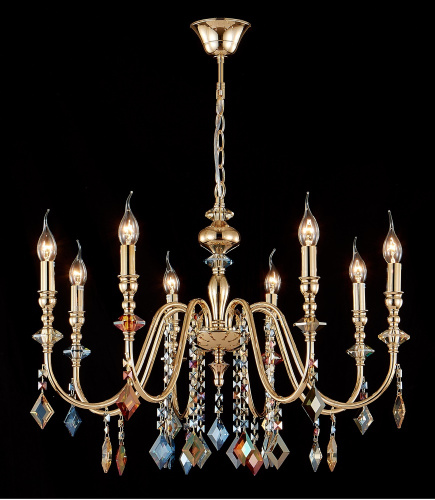 Люстра Crystal Lux MERCEDES SP8 GOLD/COLOR фото 3