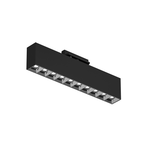 DK6444-BK Поворотный однофазный трековый светильник EDDER со светодиодом L273mm 220V 20W 30° 4000K IP20 черный алюминий фото 4