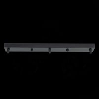 SL001.413.03 Потолочное крепление на 3 лампы (прямоугольное) ST-Luce Черный SL1