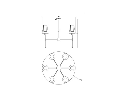 Люстра Freya FR5196PL-06BBS фото 2