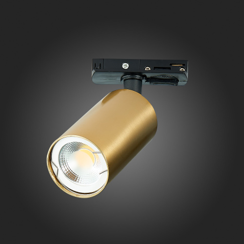 ST300.206.01 Св-к трек. Золотистый GU10 1*50W  IP20 L100xW54xH142 220V Без ламп BASE фото 3