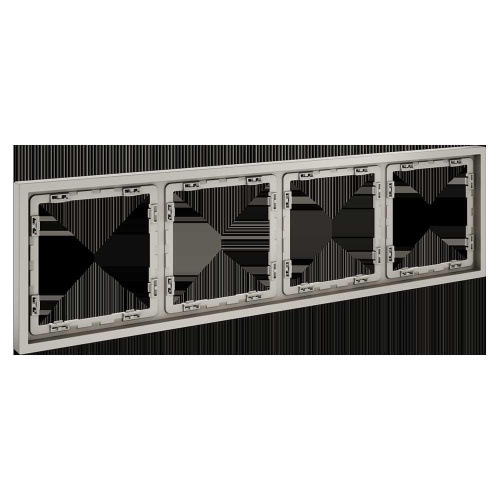 Рамка пластиковая Voltum S70 на 4 поста, (кашемир) VLS100403