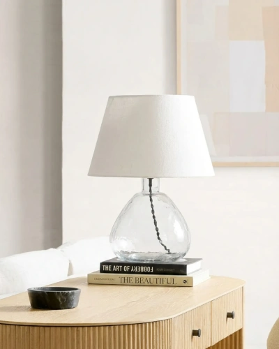 Прозрачная настольная лампа "Дэми" с чёрным проводом Прозрачная настольная лампа "Дэми" с чёрным проводом