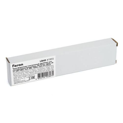 Трансформатор электронный для трековых светильников 100W 48V (драйвер), LB48 фото 9